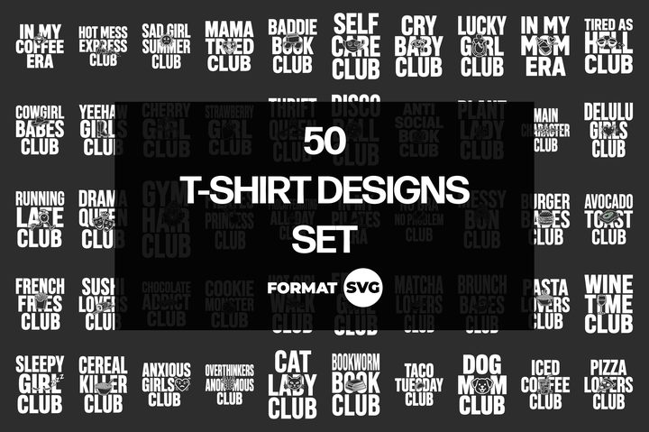 50 Women’s Club T-Shirt SVG Designs