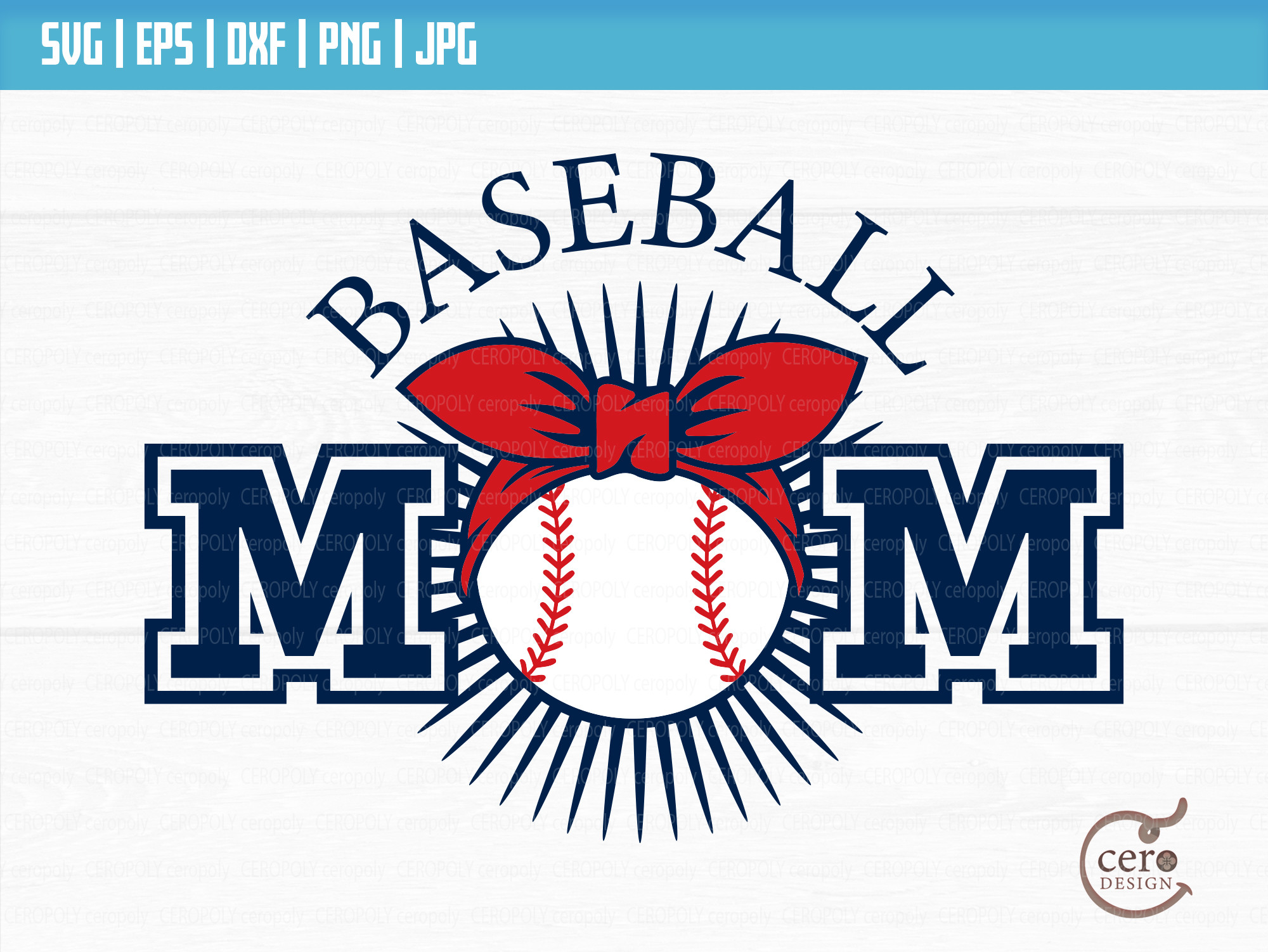 Baseball Mom Life SVG