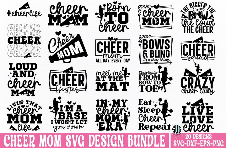 Cheer Mom SVG Bundle 2