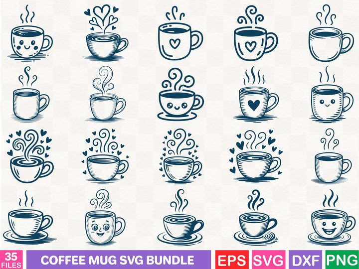 Coffee Mug SVG Bundle 2