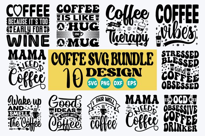 Coffee SVG Bundle 735