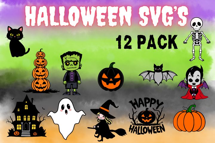 Cute Halloween SVG Cutting Files