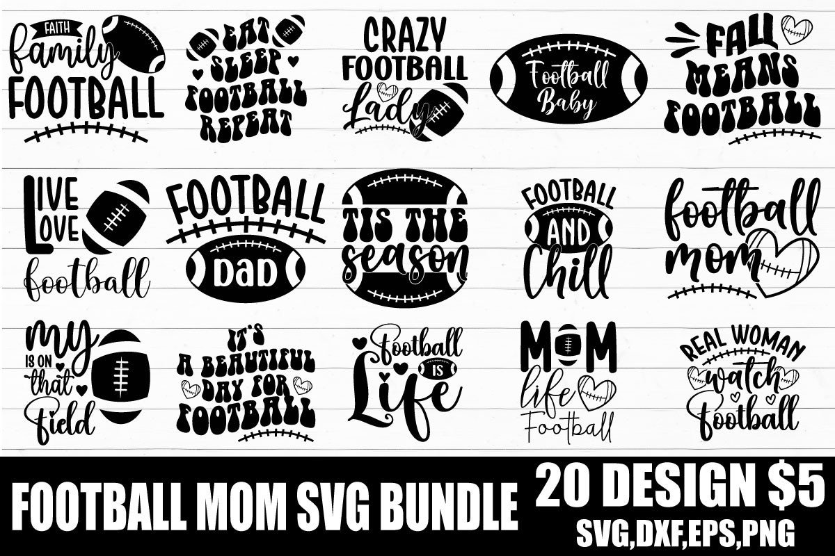 Football Mom SVG Bundle