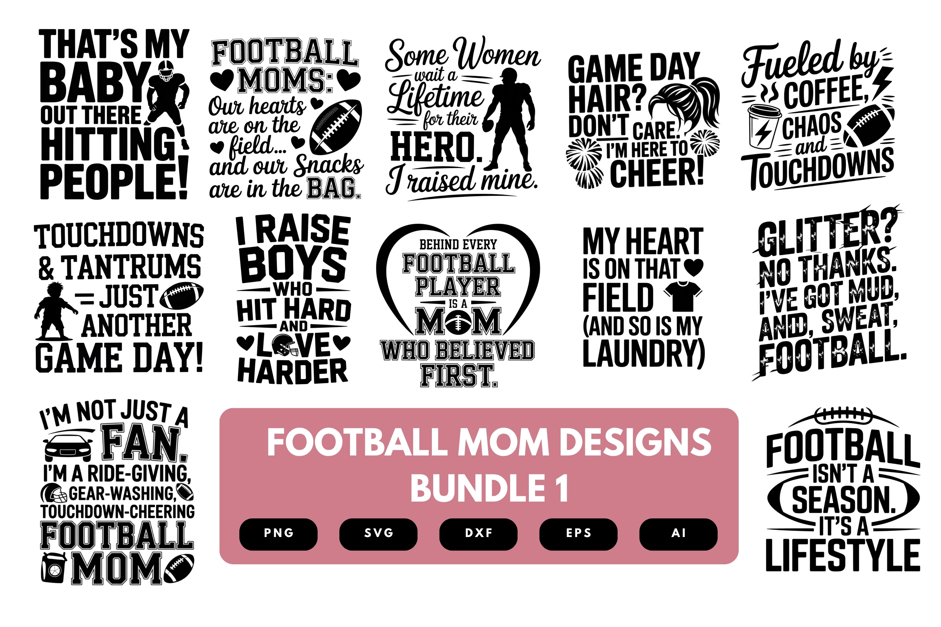 Football Mom SVG Bundle