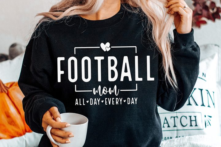 Football Mom SVG, Sports Mom SVG, Cheer Graphic by SushiDesignStore · Creative Fabrica
