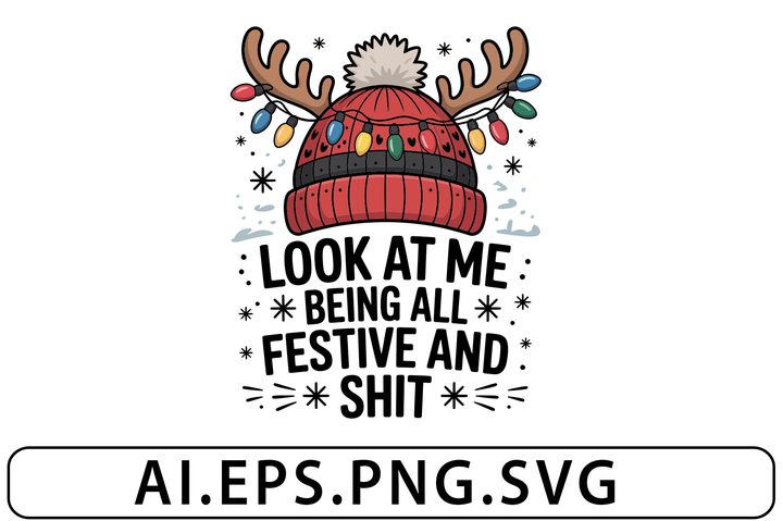 Funny Sarcastic Christmas Svg T-shirt Graphic by lakiaktertsd · Creative Fabrica