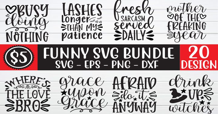 Funny SVG Bundle Vol 1