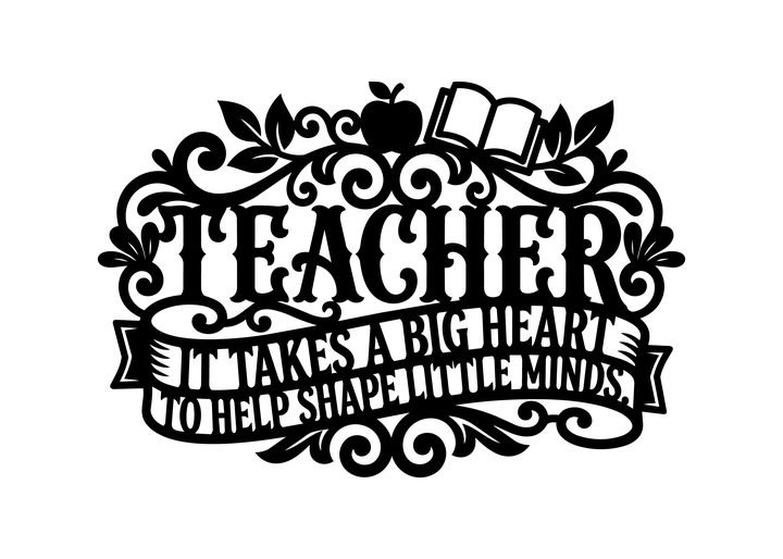 Graceful Teacher SVG Cut Graphic by Platinum Monograms · Creative Fabrica