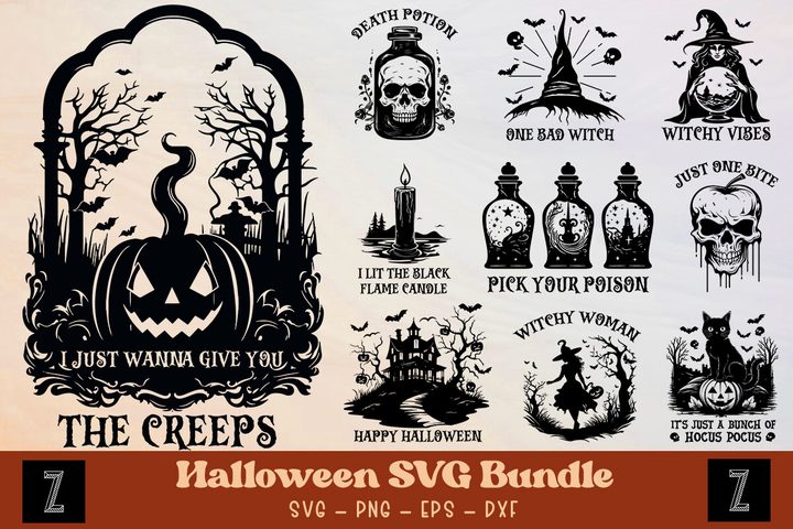 Halloween SVG Bundle Graphic by Zemira · Creative Fabrica
