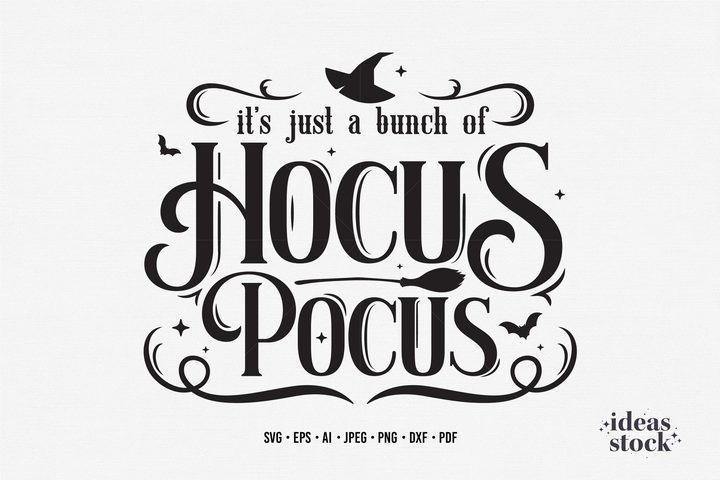Halloween Svg. Hocus Pocus. Sublimation. Graphic by ideasStock · Creative Fabrica