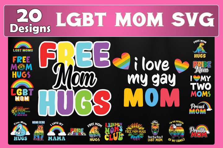 LGBT Mom SVG Bundle Graphic by Bowcys · Creative Fabrica