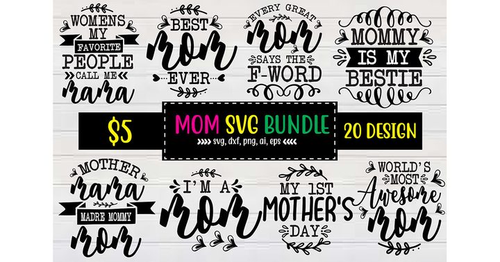 Mom SVG Bundle 26