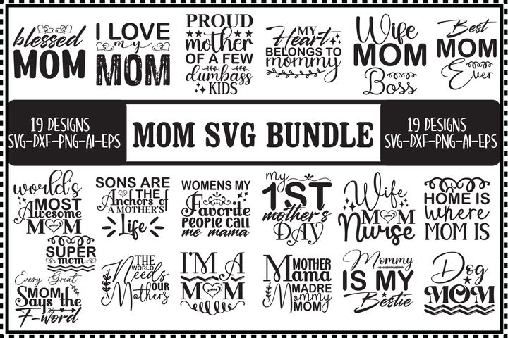 Mom Svg Bundle Graphic by CraftPixel · Creative Fabrica