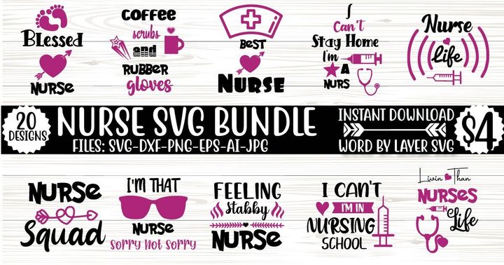 Nurse SVG Bundle Vol 9
