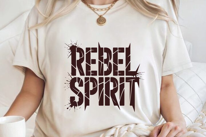 Rebel Spirit Bold Attitude Men's T-shirt Graphic by Arsad Uzzaman · Creative Fabrica