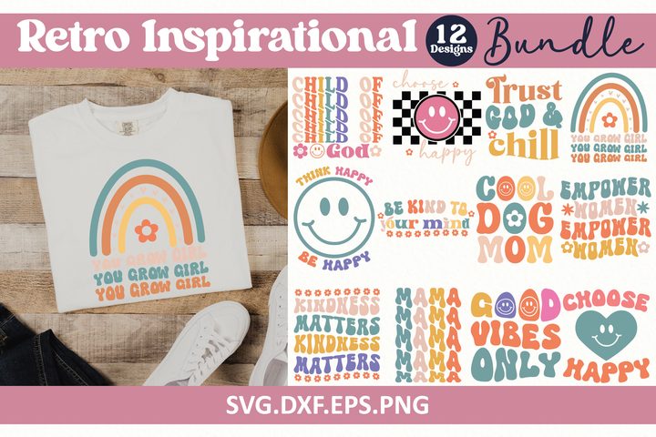Retro Inspirational SVG Bundle