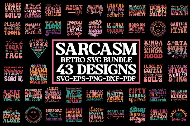Sarcasm SVG Quotes Bundle