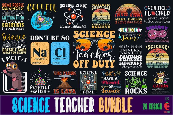 Science Teacher SVG Bundle Graphic by Chilious · Creative Fabrica