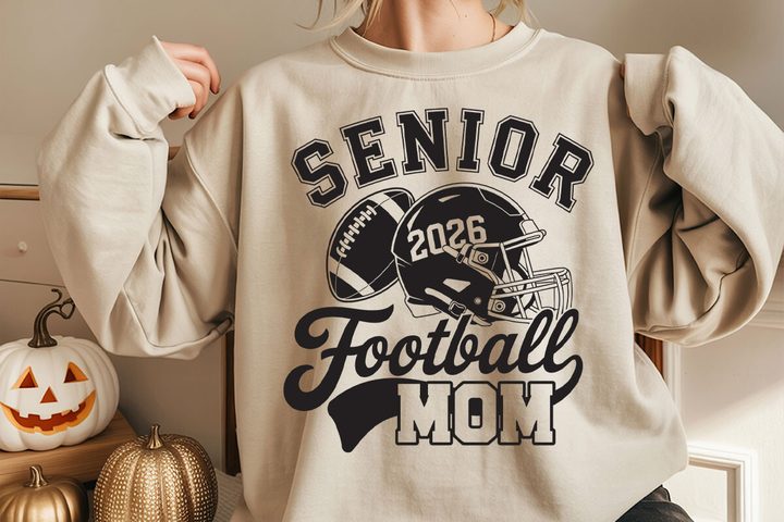 Senior Football Mom Svg , Football Svg Graphic by SvgModes · Creative Fabrica