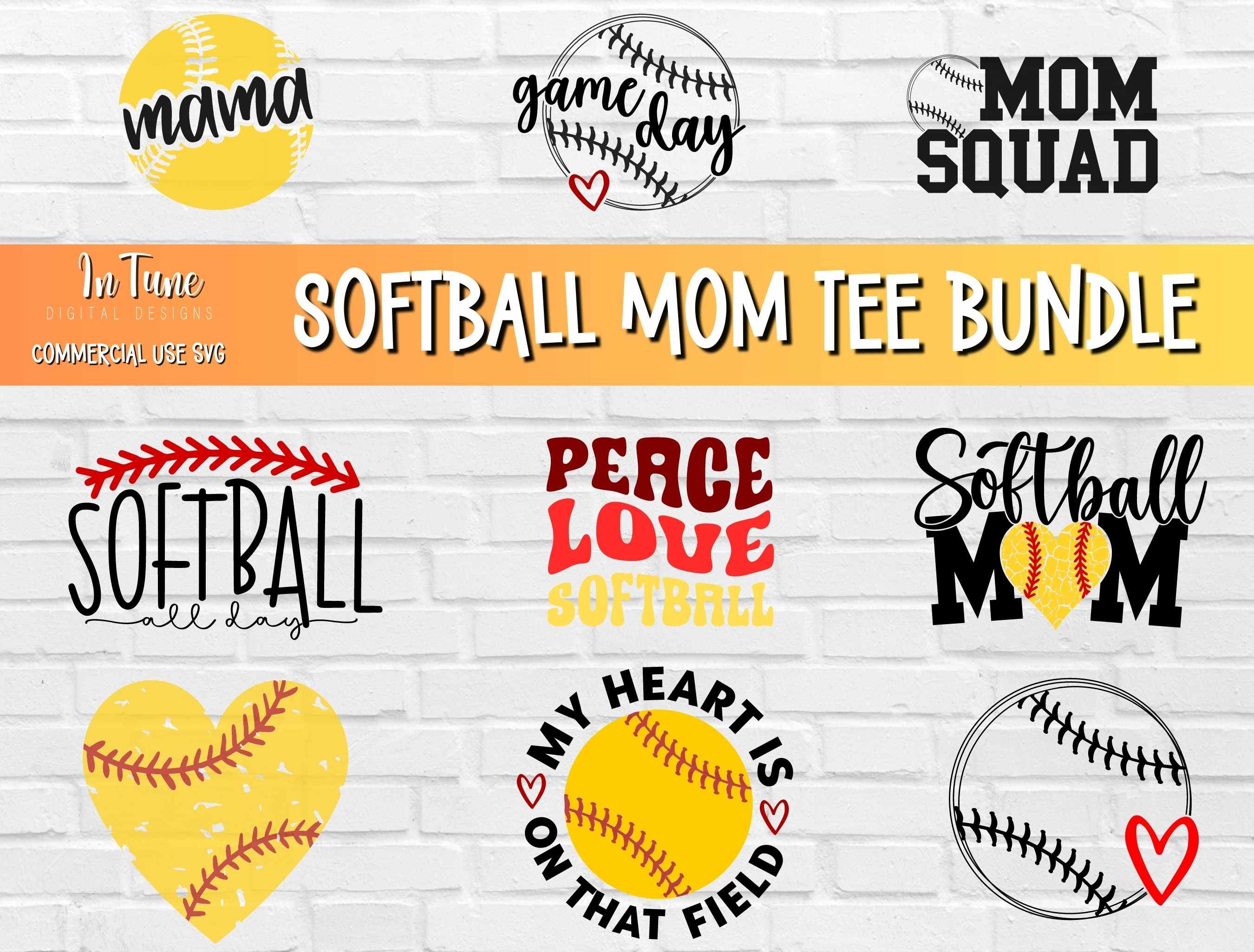 Softball Mom SVG Bundle