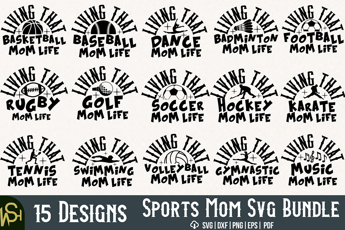 Sports Mom SVG Bundle
