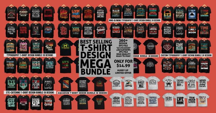T-shirt Design Mega Bundle