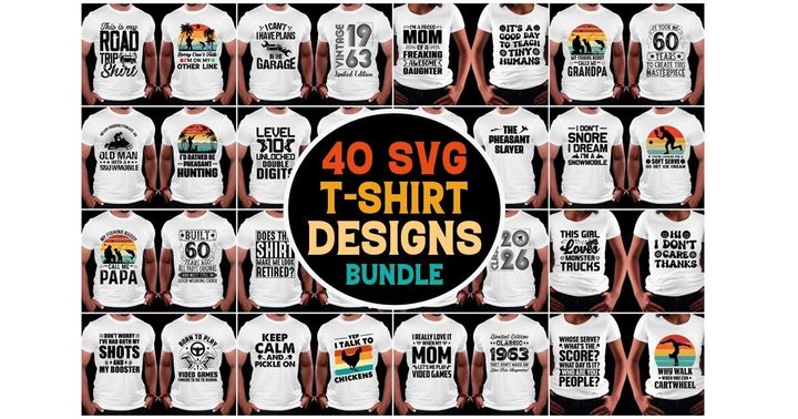 T-Shirt Design SVG Bundle 4
