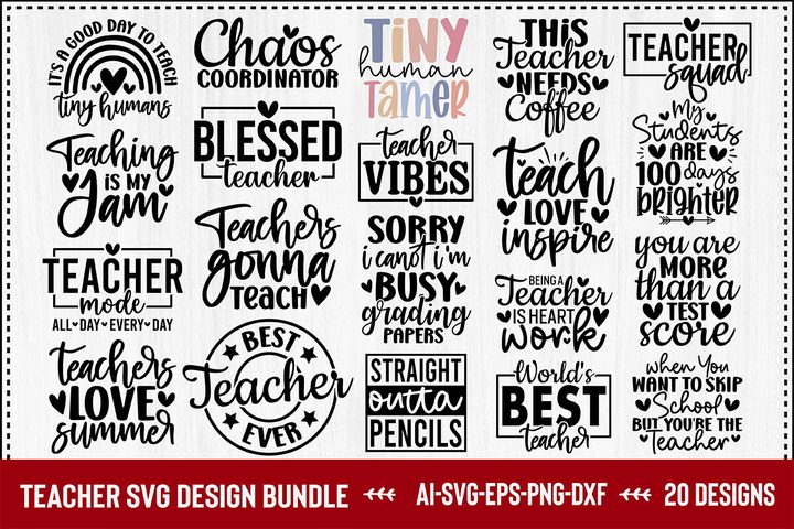 Teacher SVG Bundle 47
