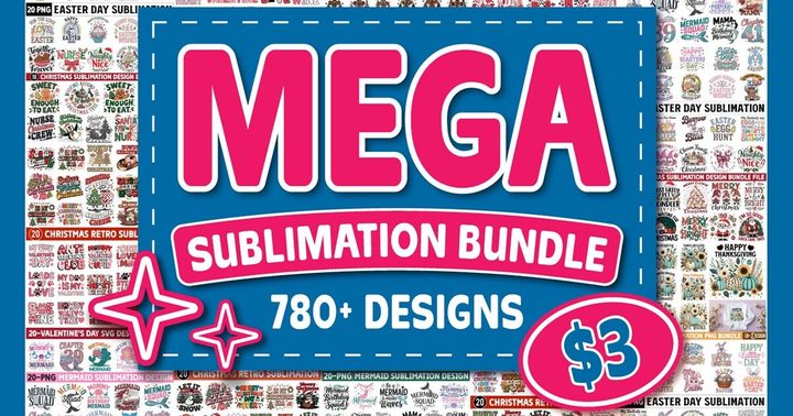 Big Mega Sublimation PNG Bundle