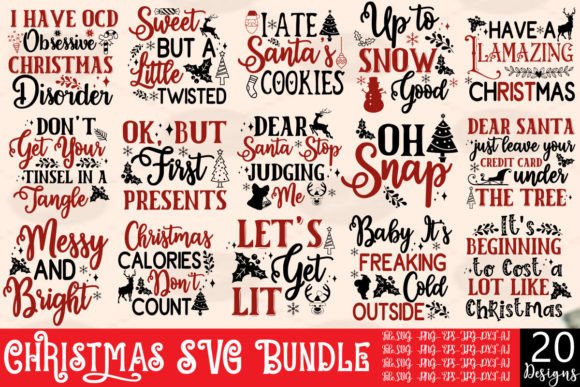 Christmas SVG Bundle 20 Designs