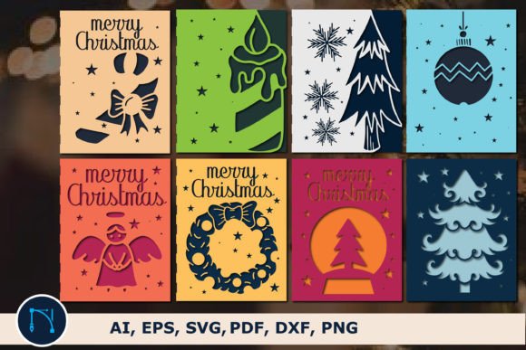 Cricut Christmas Card SVG Bundle