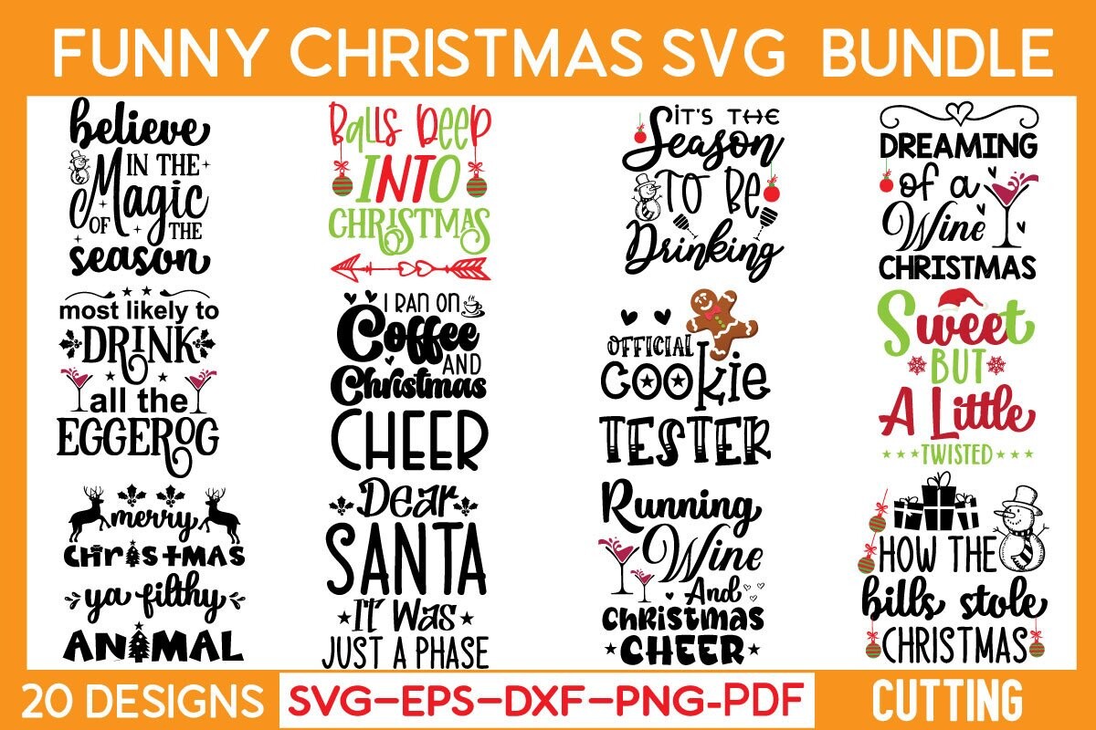 Funny Christmas SVG Bundle