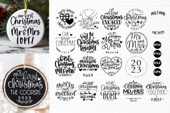 Our First Christmas Ornament SVG