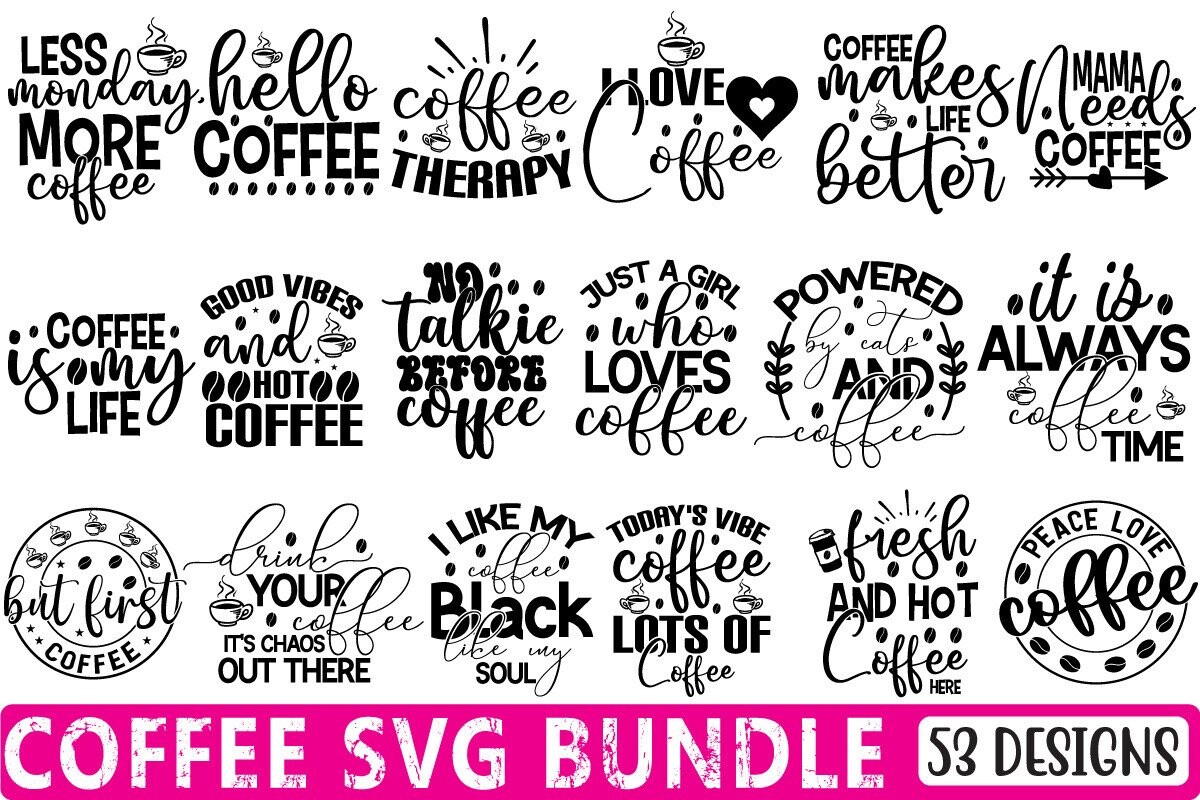 Coffee SVG Bundle Vol 16