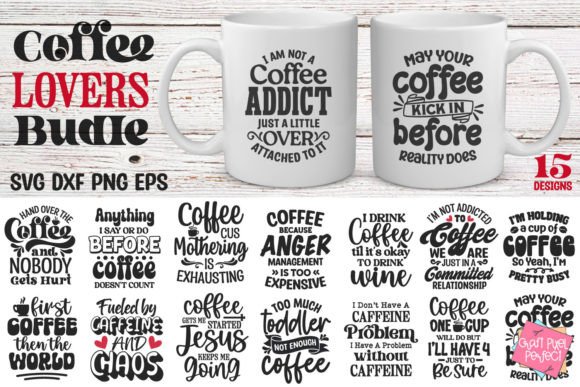 Funny Coffee Quotes SVG Bundle