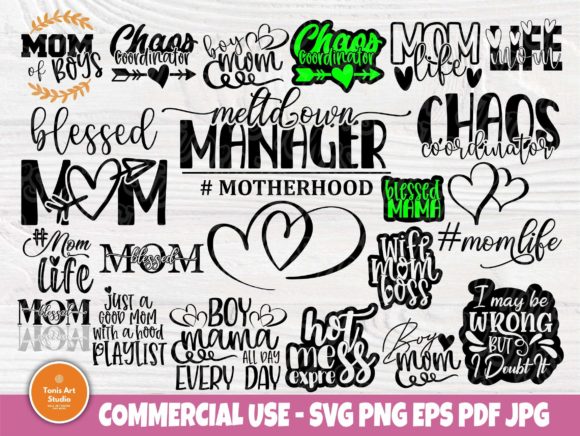 Funny Mom Quotes SVG Bundle