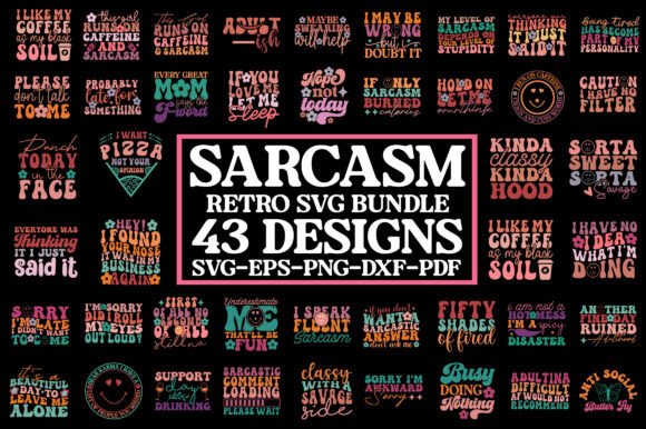 Sarcasm SVG Quotes Bundle