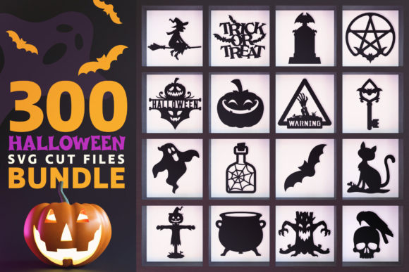 300 Halloween SVG Cut Files Bundle