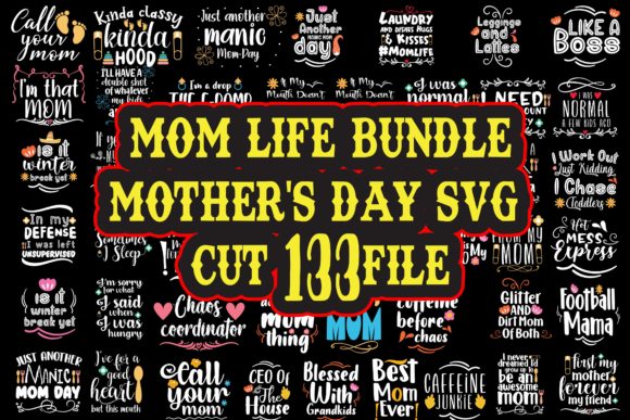 Mom Bundle SVG Cut File
