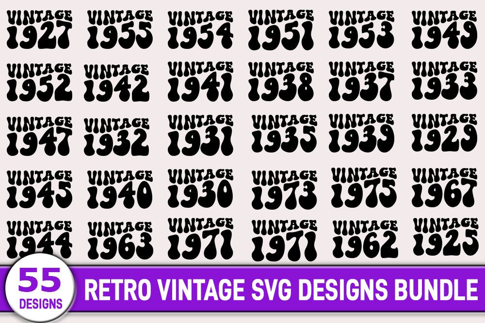 Retro Vintage SVG Design Bundle 2