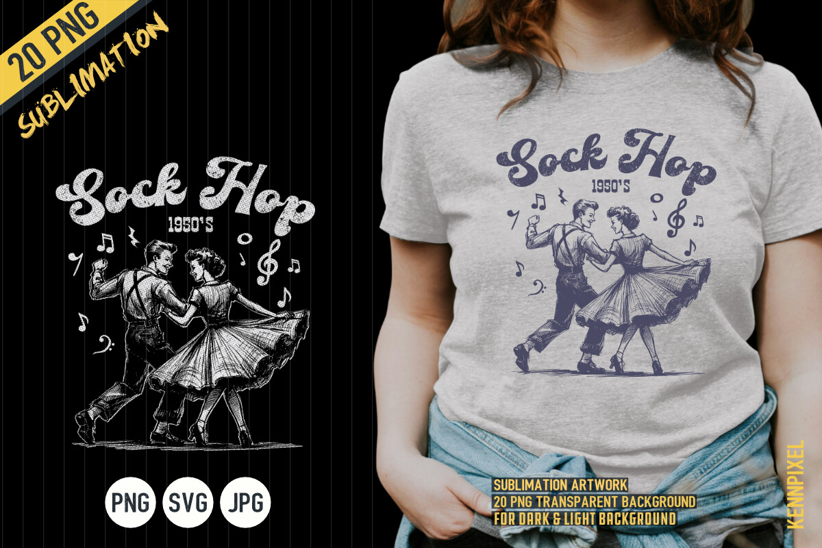 Sock Hop 1950s Dance Retro Shirt