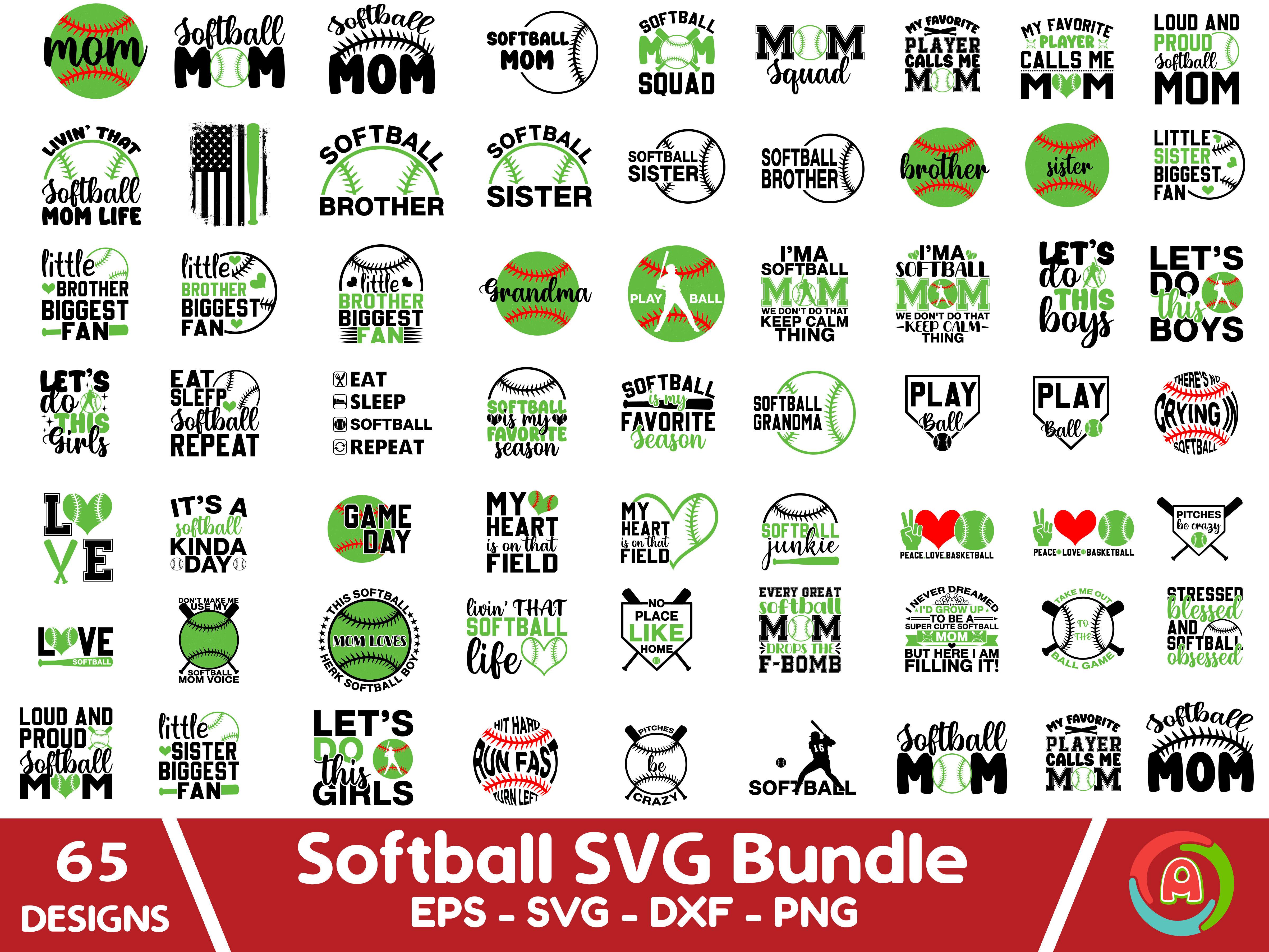 Softball SVG Bundle
