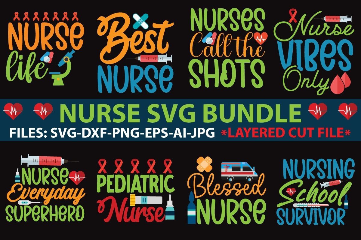 Nurse SVG Bundle 285