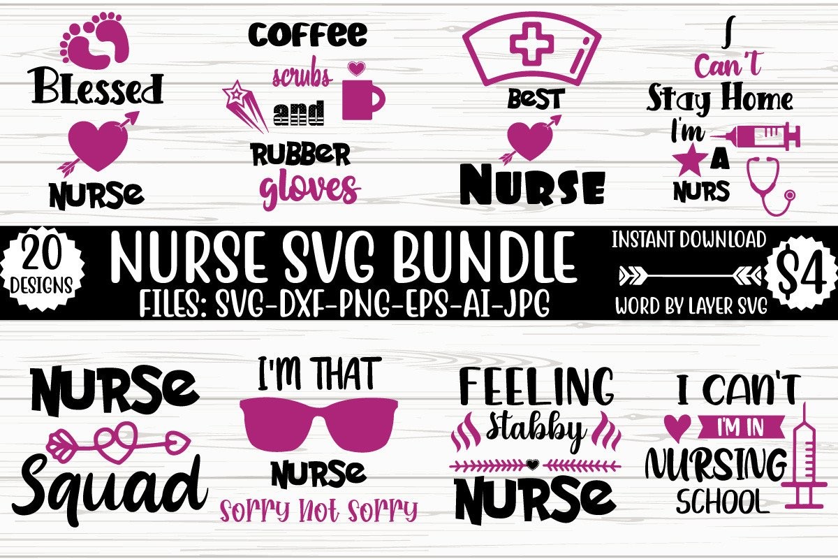 Nurse SVG Bundle Vol 9