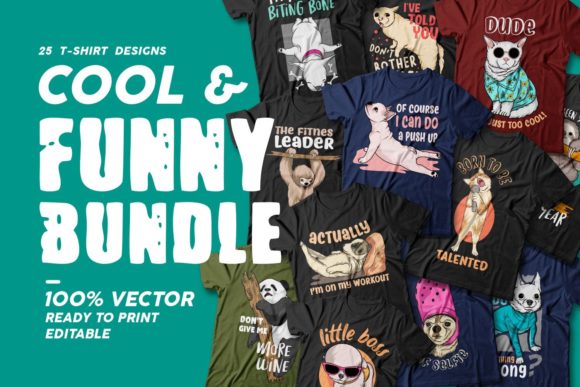 Funny T-Shirt Sublimation Bundle