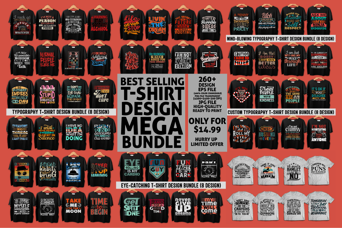 T-shirt Design Mega Bundle